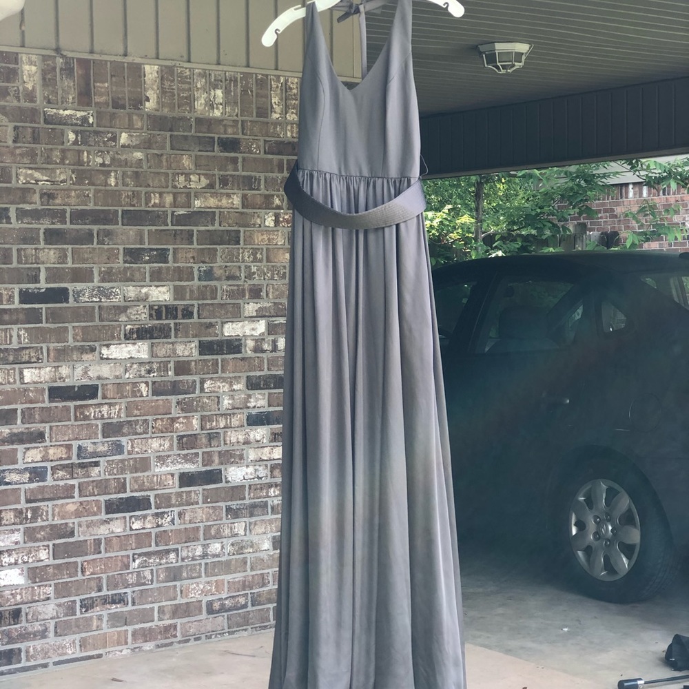 Beautiful Vera Wang Charcoal size 4 dress